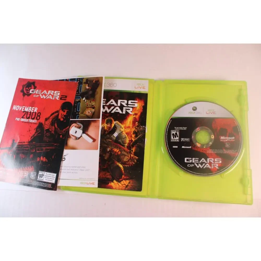 Gears of War (Microsoft XBox 360) Authentic, Tested/works great